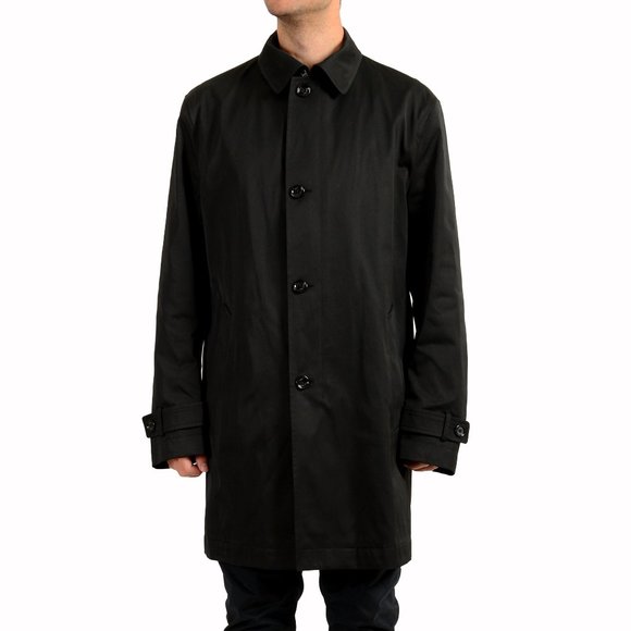 Men's Classic Button Down Trench Coat